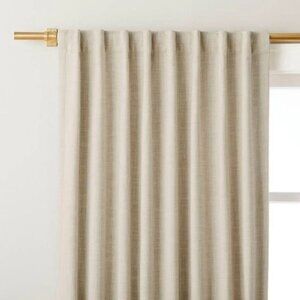 Hearth & Hand with Magnolia Heathered Slub Room Darkening Curtain Panels (2)